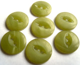 B4489 13mm Tonal Dusky Pistachio Green 2 Hole Fish Eye Button