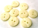 B4559 13mm Ivory Ribbed Textured Shell Effect 2 Hole Button - Ribbonmoon