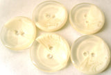 B4564 20mm Bridal White and Clear Tinted 2 Hole Button - Ribbonmoon