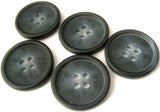B4616 20mm Frosted Navy Matt 4 Hole Button - Ribbonmoon