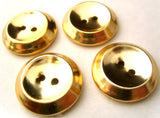 B4677 23mm Gold Lightweight Metal 2 Hole Button - Ribbonmoon