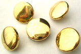 B4690 14mm Deep Gold Gilded Poly Plain Blazer Shank Button