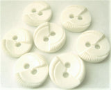 B4709 14mm Natural White Textured 2 Hole Button