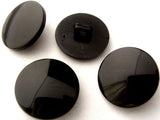 B4790 19mm Black High Gloss Shank Button - Ribbonmoon