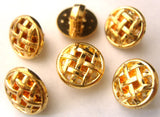 B7923 13mm Gilded Gold Poly Shank Button - Ribbonmoon