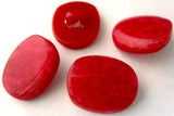 B7934 17mm Shimmery Tonal Pinky Red Gloss Shank Button - Ribbonmoon