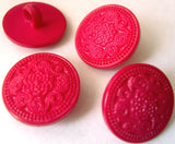 B7970 17mm Pale Fuchsia Pink Textured Shank Button - Ribbonmoon