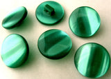 B8007 16mm Tonal Jade Green Pearlised Polyester Shank Button - Ribbonmoon