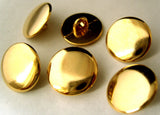 B8102 15mm Metal Gold Shiny Blazer Type Button - Ribbonmoon