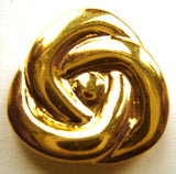 B8129 23mm Gilded Gold Poly Shank Button - Ribbonmoon