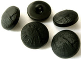 B8216 18mm Black Textured Matt and Soft Sheen Shank Button - Ribbonmoon
