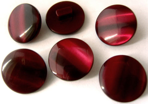 B8222 16mm Tonal Burgundy Shimmery Pearlised Shank Button - Ribbonmoon