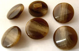 B8232 15mm Brown and Beige High Gloss Acrylic Shank Button