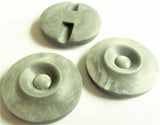B8379 28mm Tonal Greys Shimmery Button, Hole Built into the Back