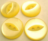 B16747 16mm Lemon Polyester Fish Eye 2 Hole Button - Ribbonmoon