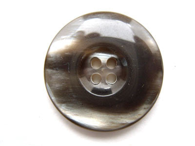 B9923 28mm Grey and Black Ice Effect 4 Hole Button - Ribbonmoon