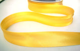 BB2018 25mm Pale Gold Yellow Satin Bias Binding Tape