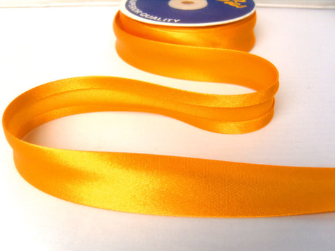 BB2020 25mm Bright Gold Yellow Satin Bias Binding Tape