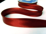 BB2091 25mm Redwood Brown Satin Bias Binding Tape