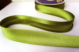 BB2116 25mm Moss Green Satin Bias Binding Tape