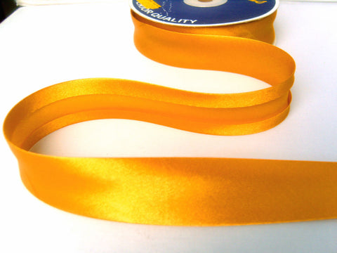 BB2121 25mm Gold Yellow Satin Bias Binding Tape