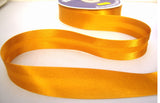 BB2122 25mm Dark Gold Yellow Satin Bias Binding Tape
