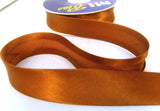 BB2129 25mm Sable Brown Satin Bias Binding Tape