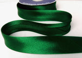BB2156 25mm Hunter Green Satin Bias Binding Tape