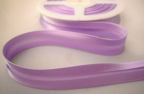 BB216 19mm Lilac Satin Bias Binding Tape - Ribbonmoon