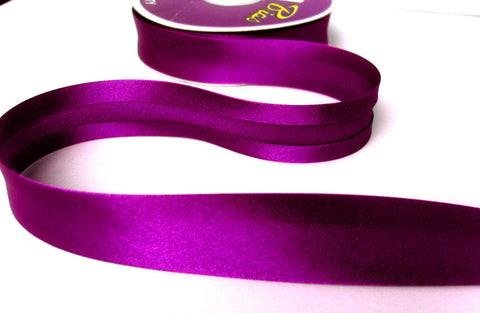 BB2179 25mm Cadbury Purple Satin Bias Binding Tape
