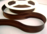 BB248 19mm Dark Brown Satin Bias Binding Tape - Ribbonmoon