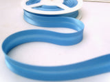 BB324 19mm Deep Pompadour Blue Satin Bias Binding Tape - Ribbonmoon
