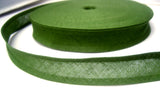 BB350 25mm Country Green 100% Cotton Bias Binding Tape - Ribbonmoon