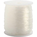 Beading Cord 0.8mm Round Elastic. 100 Metre Roll - Ribbonmoon