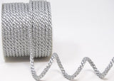 C318 6mm Silver Grey Crepe Cord by British Trimmings
