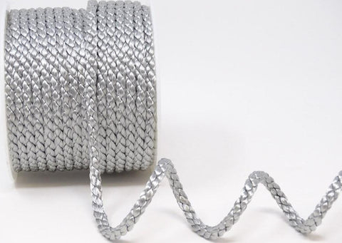 C318 6mm Silver Grey Crepe Cord by British Trimmings