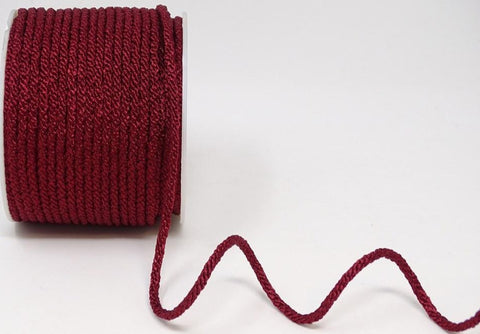C408 4mm Burgundy Lacing Cord by British Trimmings
