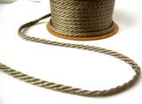 C461 5mm Smoked Grey Barley Twist Woven Polyester Cord By Berisfords
