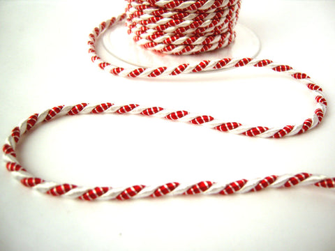 C466 4mm Red and White Rope Cord Twine