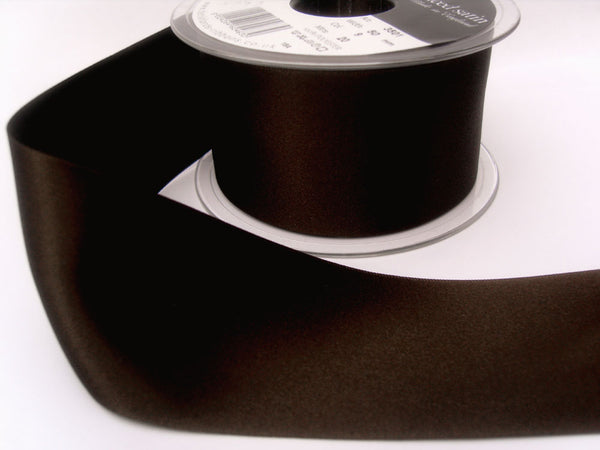 100mm Cuban Brown Double Face Satin Ribbon by Berisfords – Ribbonmoon