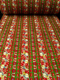 FABRIC15 36cm Waxed Cotton Fabric, Musical Mouse and Christmas Design