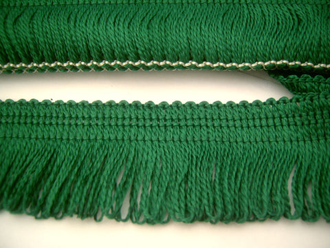 FT735 35mm Hunter Green Dense Looped Dress Fringe