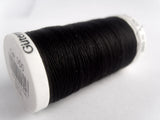 GT 000 250mtr Black Gutermann Polyester 250 Metre Sew All Sewing Thread 