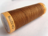 GTC 1335 Pale Brown Gutermann 100% Cotton Sewing Thread 