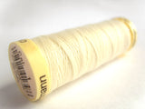 100 Metre Spool Gutterman 100% Polyester Sew-All Sewing Thread ivory cream