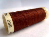 GT 230 Chocolate Brown Gutermann Polyester Sew All Sewing Thread