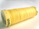 GT 325 Lemon Cream Gutermann Polyester Sew All Sewing Thread 
