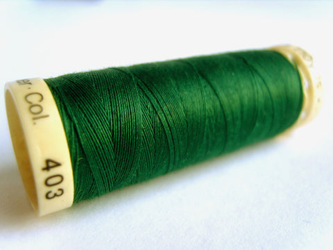 GT 403L Hunter Green Gutermann Polyester Sew All Sewing Thread