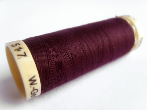 GT 517L Plum Gutermann Polyester Sew All Sewing Thread 