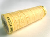GT 610 Egg Cream Gutermann Polyester Sew All Sewing Thread 
